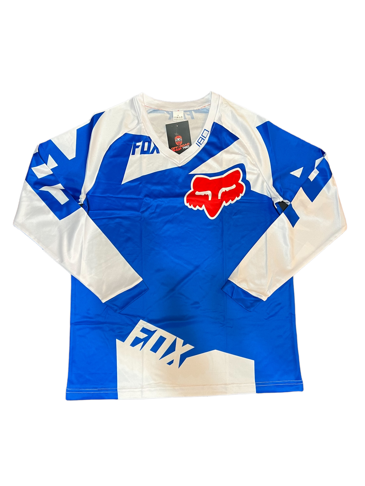 180 White and Blue FX Jersey
