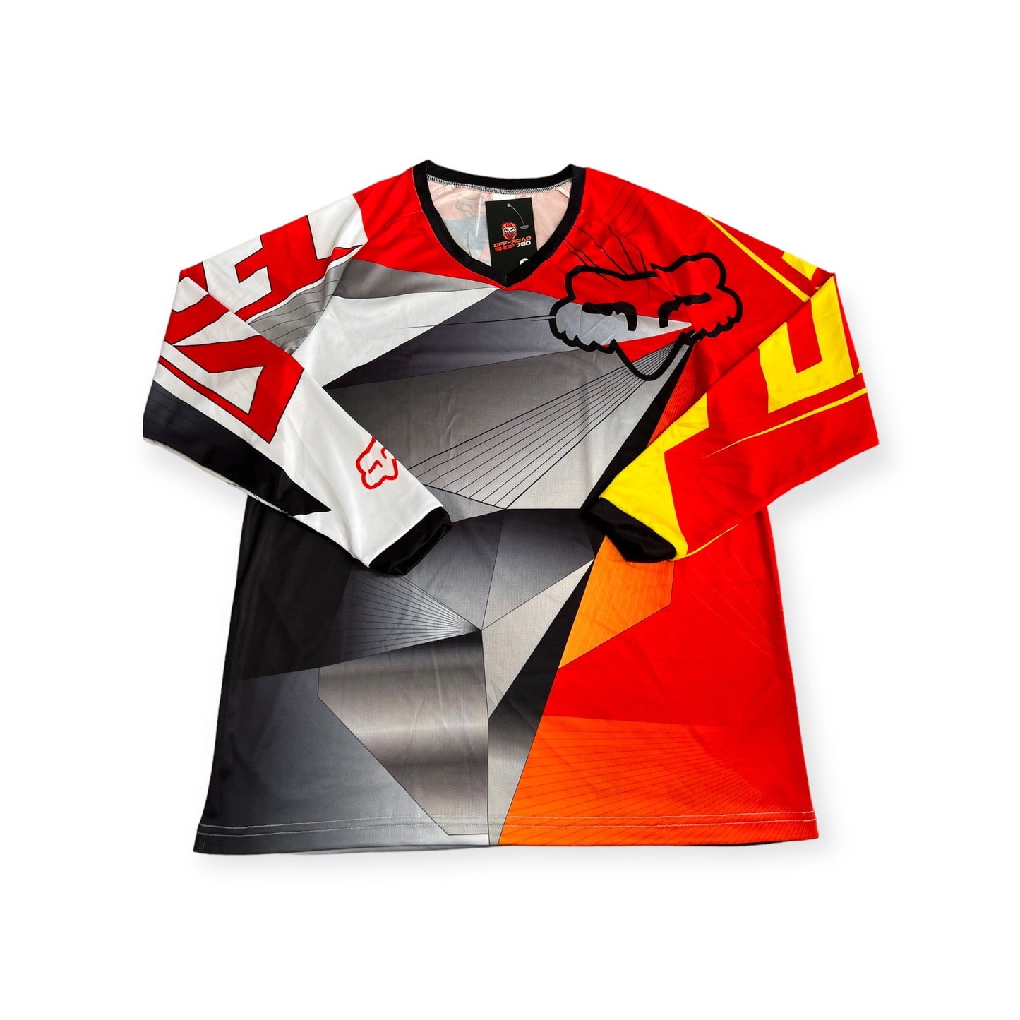 Red Geometric FX Jersey