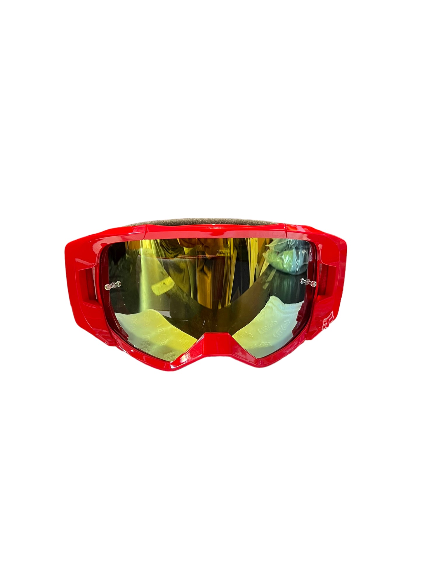 Red FX Goggle with Gold Mirrored lens