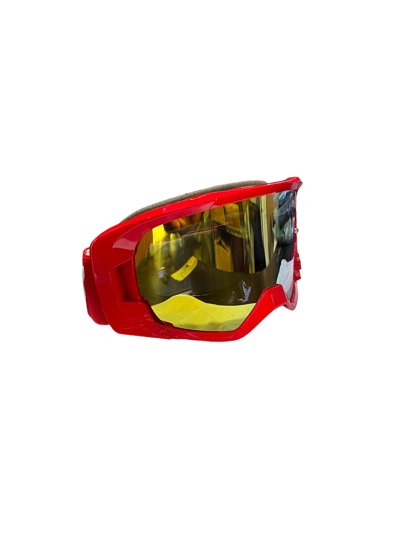 Red FX Goggle with Gold Mirrored lens